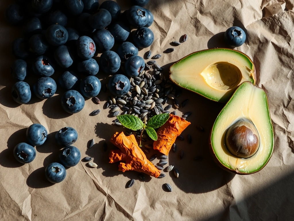 Variedade de superalimentos